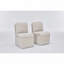 Chaise rembourrée en lin sans accoudoirs-920662615