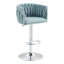 360° Fabric Cover Swivel Bar Stools Set Of 2 (No Including  Table)-1778847891