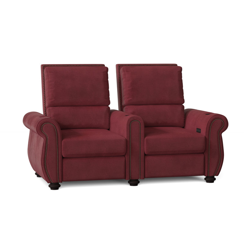 Siège de cinéma inclinable Stallion XL200 (rangée de 2), Sangria Smartsuede