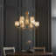 Ampelius 9 - Light Shaded Chandelier