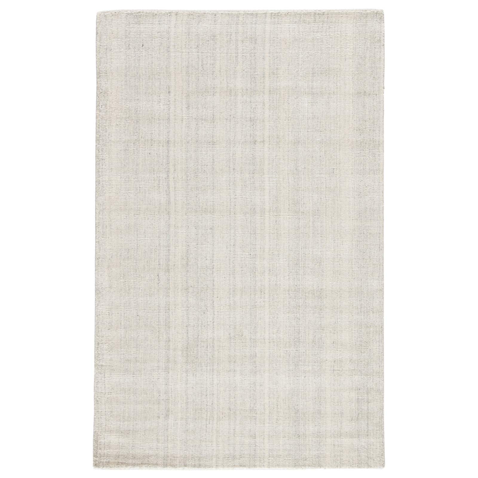 Crista Handmade White Rug, Rectangle 5' x 8'