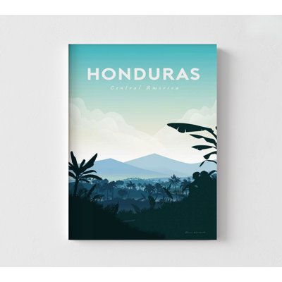 «Honduras Central America», citation de la nature, affiche de voyage, agence de voyage de l'Amérique centrale, reproduction de l'aventure latino-américaine