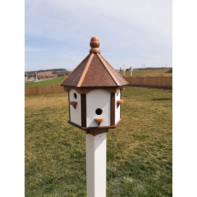 Sion 23 in. H x 16 in. W x 16 in. D Post Weather Resistant Birdhouse