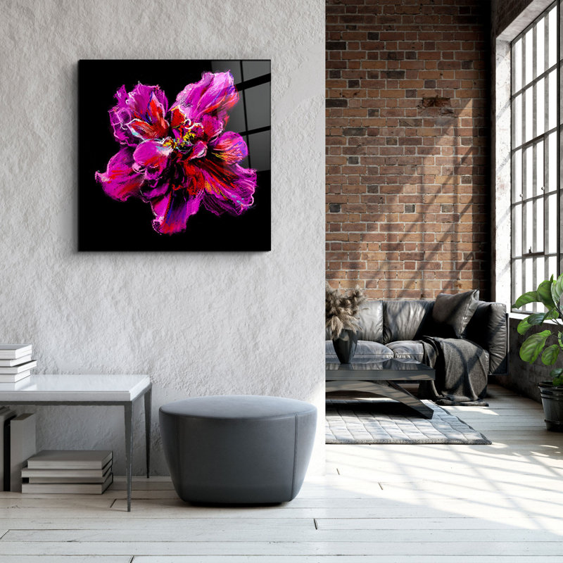 Superbe peinture décorative en verre trempé de 31,5 po x 31,5 po | 100% verre trempé, épaisseur: 0,16 pouce | Imprimé UV pour des couleurs éclatantes et une durabilité | Décoration murale parfaite pour le salon, la chambre à coucher ou le bureau, design élégant et moderne