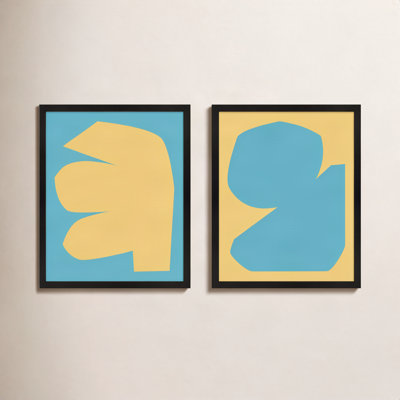 Rashard "Blue Study" 2-Piece Print Set