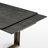 Rectangular Extendable Dining Table With Sintered Stone, Black (78"-118")