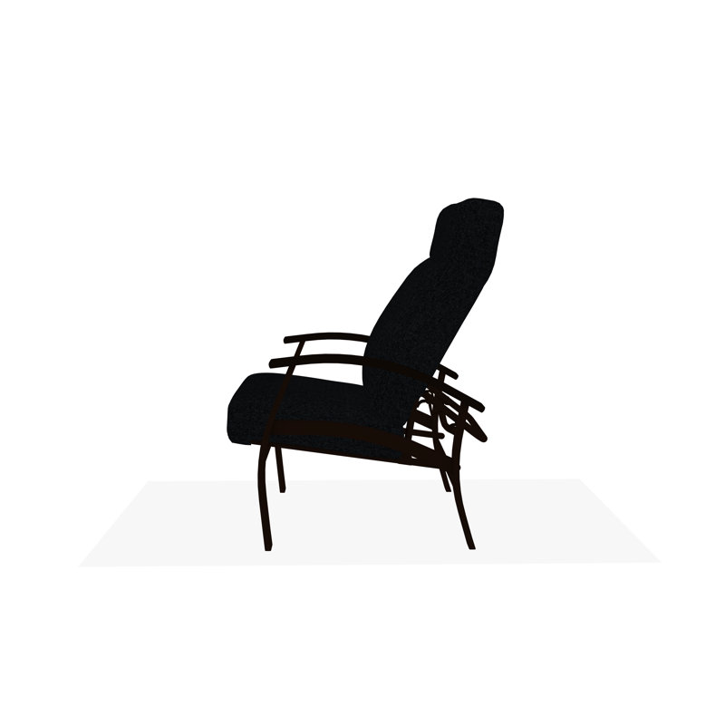 Belle Isle Outdoor Lounge Chair, Restore Indigo, Kona