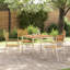 4 - Person Wood Patio Dining Set with-1799434256