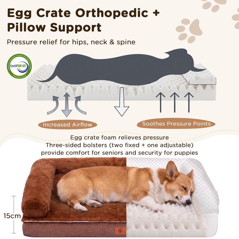 Dog Bed Pet Bed, XLC-104*64*15CM, Grey
