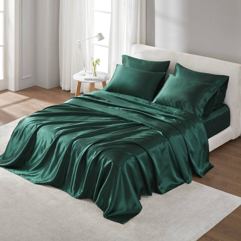 Ensemble de draps Satin Luxury, Housse de couette double / grand + 5 pièces suppl