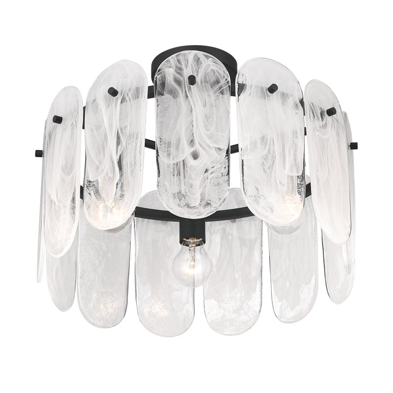 Oldmill 18.25" 3-Light Semi-Flush Mount