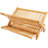 Eco-Friendly Collapsible Bamboo Dish Drying Rack With Multi-Tier Design For Plates Bowls Cups And Cookware