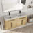 60'' Double Bathroom Vanity with Resin Top