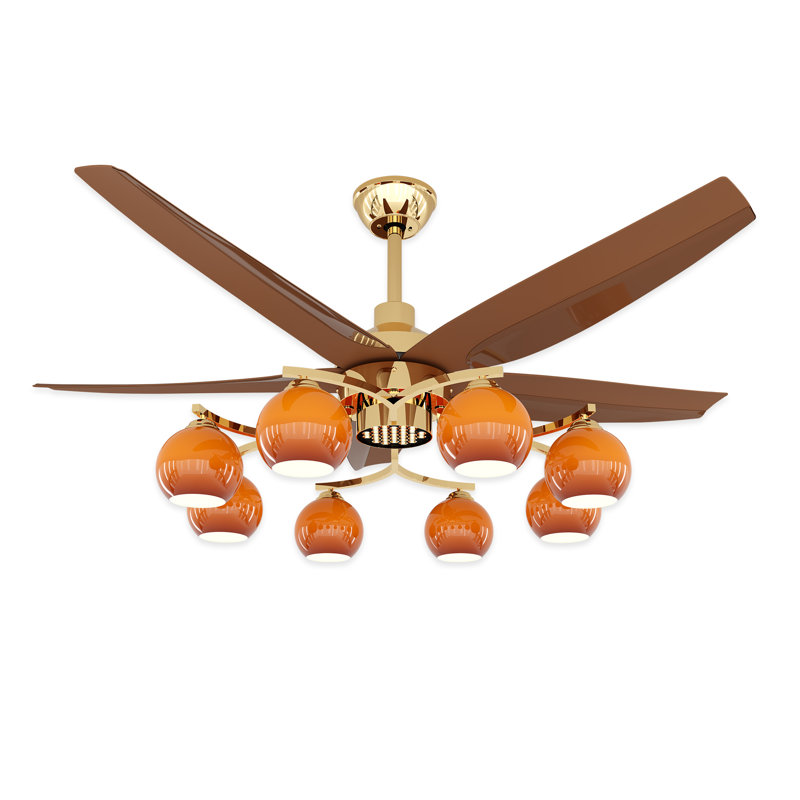 Ventilateur de plafond 52 po avec ensemble d'éclairage et télécommande