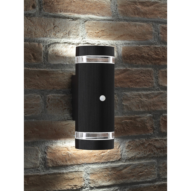 Halleli 2 - Bulb 26cm H Outdoor Armed Sconce, Yes, Black, 6500K