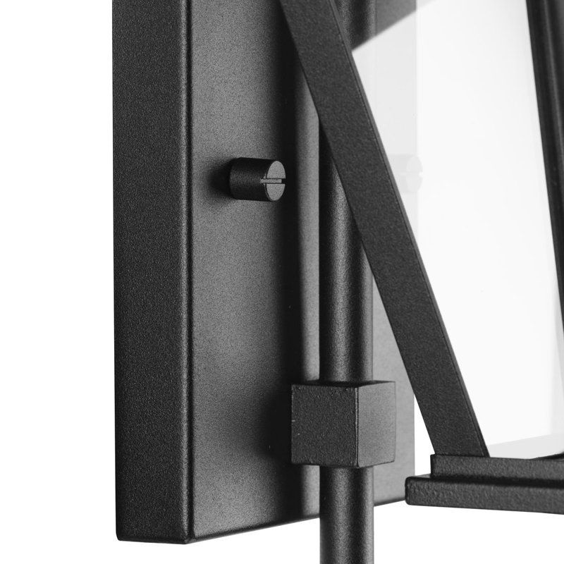 Lanterne murale d'extérieur Didama, Noir texturé, H 18,12 po x l 7,25 po x P 8,5 po
