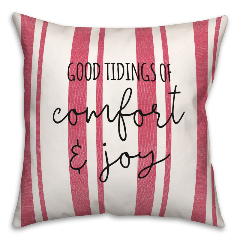 Coussin Good Tidings of Comfort and Joy