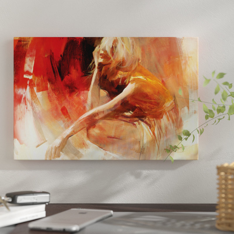 « ludique iii », reproduction sur toile, H 8 po x l 12 po x P 0,75 po, Pas de tapis, Toile tendue