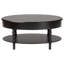 Table basse à 1 tiroir en bois noir avec pieds fuselés Laura Baxton Studio Malinda