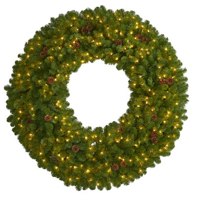 Faux Lighted 60'' Wreath