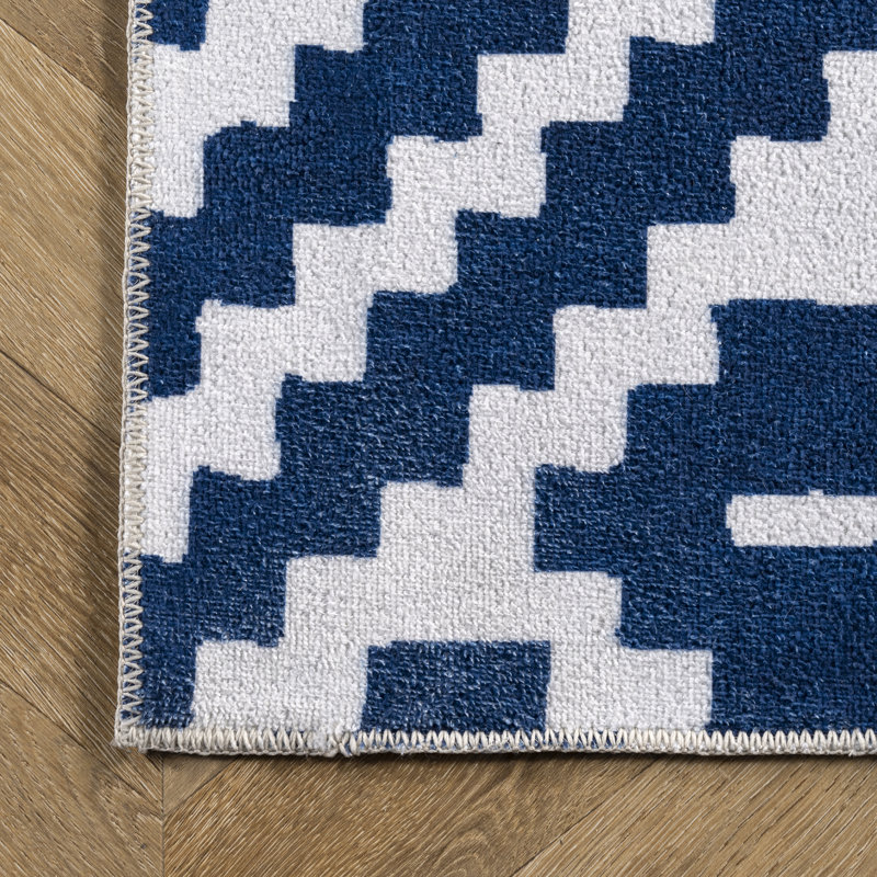 Chiara SpinClean Machine Washable Modern Geometric Area Rug, Rectangle 8' x 10'