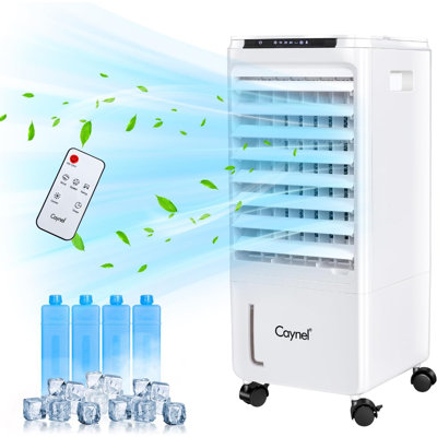 CAYNEL Portable Air Conditioners,Evaporative Air Cooler, 1.85-Gal Tank Windowless Air Conditioner,Swamp Cooler Air Conditioner for Room Bedroom Outdoor Indoor