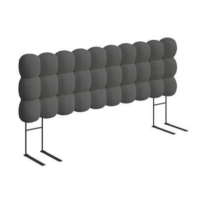 Damerius Cloud Padded Teddy Fabric Upholstered Headboard with High-Density Foam, No Drill Installation, Fits 8-14 Inch Mattresses