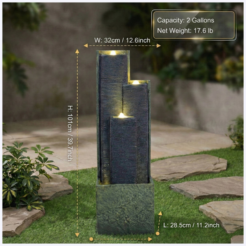 Fontaine 39 '' H 39 po