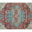 Hand-Knotted High-Quality Rust and Blue Area Rug