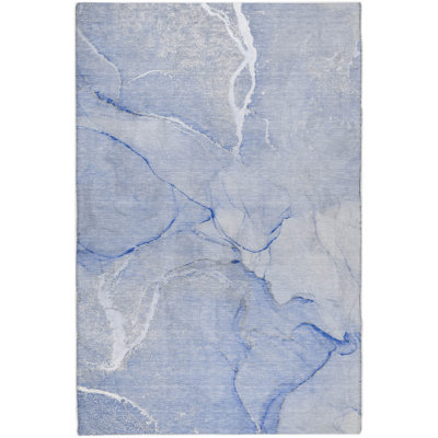 Premium Machine Washable Dream Shag ADS510 Watercolors Rug
