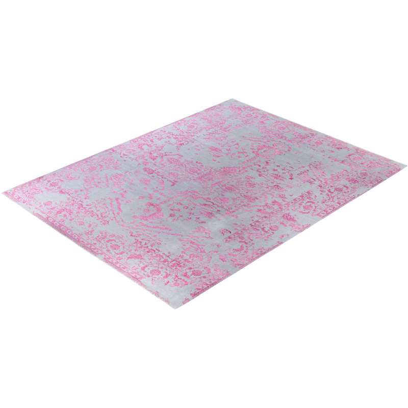 Tapis noué à la main de conception unique Melby - gris, 9 pi 2 po x 12 pi 1 po