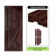 Porte en bois de pin massif X Design non assemblé avec quincaillerie d'installation en nickel brossé-72603594-72603609