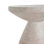 Table d'appoint d'extérieur / d'intérieur en béton léger, finition travertin