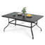 Ensemble de salle à manger 7 pièces en métal avec trou pour parasol et 6 chaises empilables-121287923-121287924