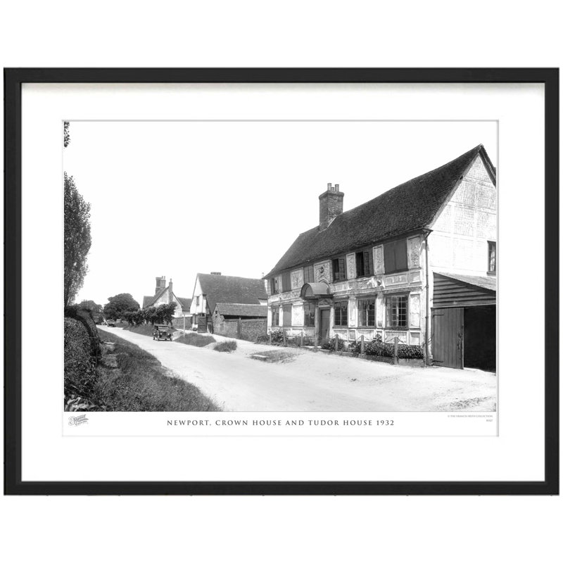 Newport, Crown House And Tudor House 1932 by Francis Frith - Single Picture Frame Print, 40cm H x 50cm W x 2.3cm D