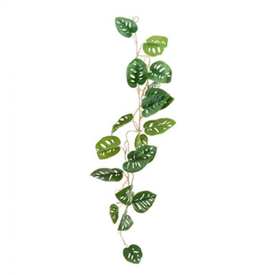 Guirlande verte à feuilles Monstera