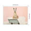 «Charme Boho Cottage Farmhouse Llama in Bathaign» par The Creative Bunch Studio, reproduction d'art sur toile encadrée