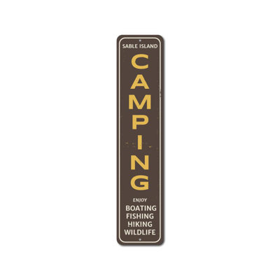 Panneau de camping en aluminium