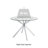 Gupton Round Glass Top Metal Base Dining Table-61086683-52794682