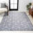 Mashawna Blocks Modern Geometric Light Gray/White Rug-1711555114