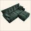 Canapé moderne à 2 places en tissu chenille avec repose-pieds - Design minimaliste avec tissu texturé - Idéal pour le salon, un appartement ou un dortoir-768184188