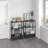 26.4'' W Cart Mobile Printer Stand with Shelves