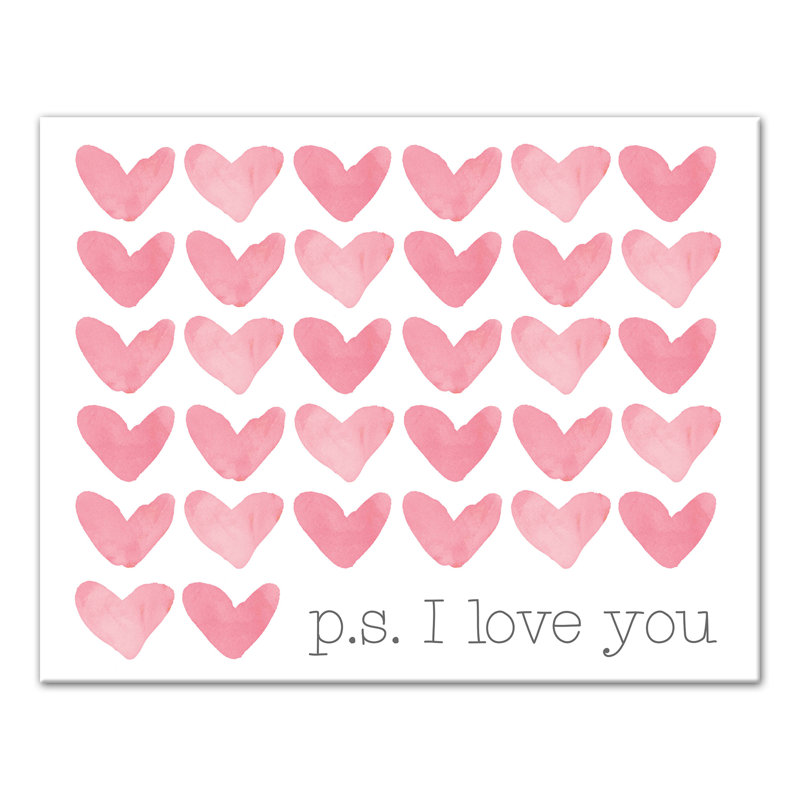 P.S. «I Love You», reproduction sur toile