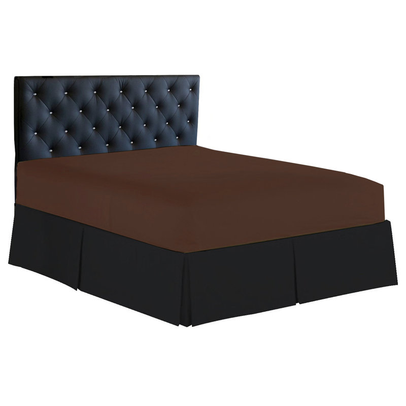 Drap-housse en microfibre 1500 fils, Brun, Très grand californien