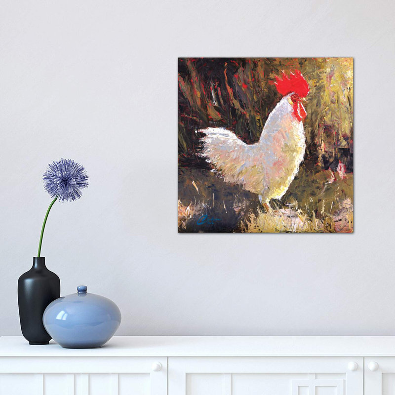 «Gallo Italiano I» par Christopher Clark, reproduction d'art, Toile tendue, H 12 po x l 12 po x P 1,5 po