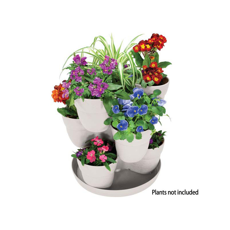 Manac Pot Planter, White