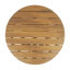Ensemble de conversation d'extérieur 3 places en bois d'acacia avec coussins et table basse