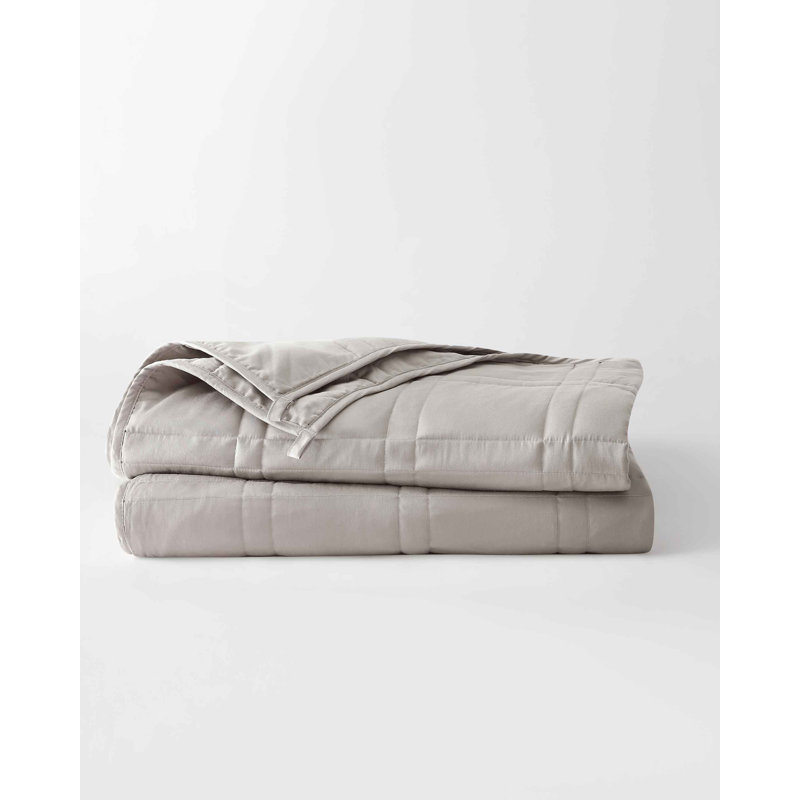 Couverture lestée en coton Baloo Living, Jeté, Sauge argentée