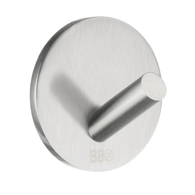 Set of 4 3M self-adhesive stainless-steel hooks 