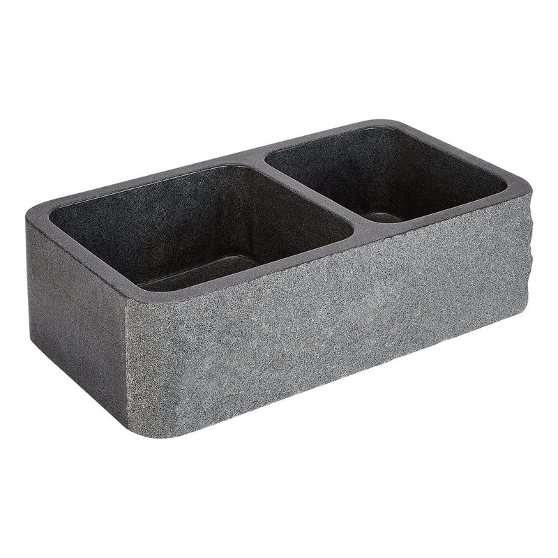 Finbrook 36" L Farmhouse / Apron Kitchen Sink, Blue Gray Granite